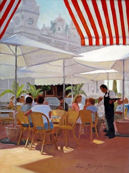 Caf&eacute; &agrave; Monaco par Edward Burton