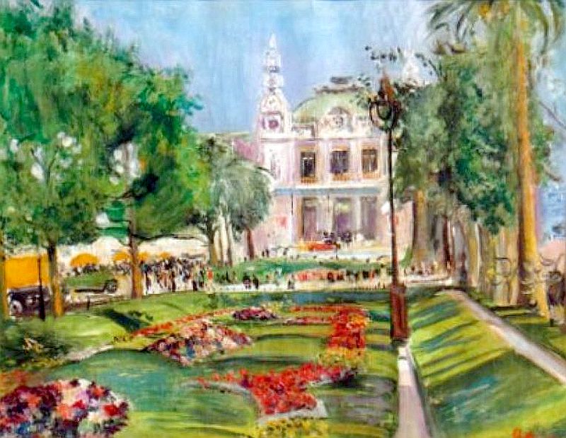 Monaco,les  jardins et la casino par Lucien Adrion