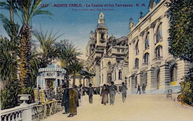 Monaco,le casino et les terrasses, ann&eacute;es 1920