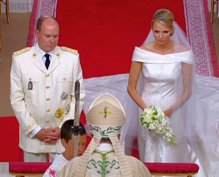 Prince Albert de Monaco and princess Charl&egrave;ne, religious marriage