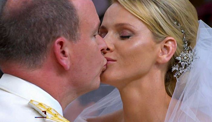 Prince Albert de Monaco and princess Charl&egrave;ne, religious marriage