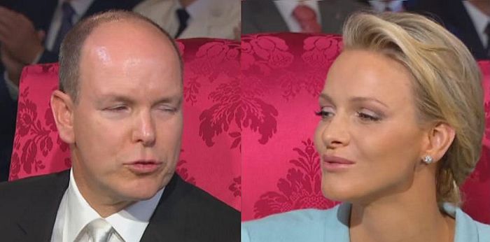 Prince Albert de Monaco and princess Charl&egrave;ne, civil marriage