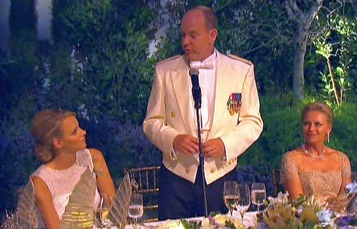 Albert's speech at the wedding banquet