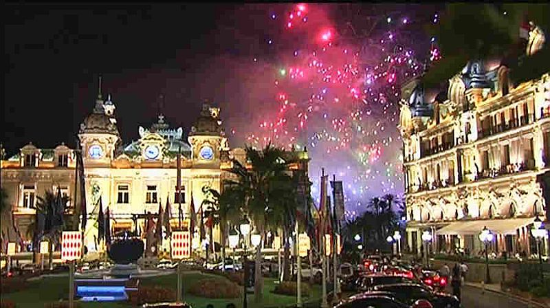 Feu d'artifice &agrave; Monaco
