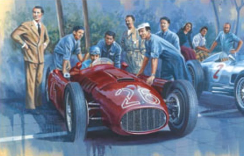 Monaco Grand Prix  1955 remport&eacute; par Maurice Trintignan