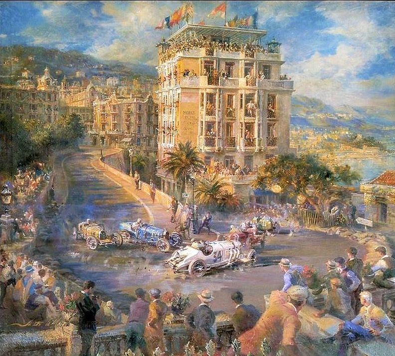 Monaco Grand Prix, la costa dans la descente par Alfredo de la Maria