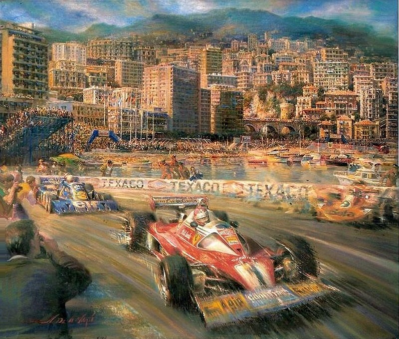 Monaco Grand Prix sur le port par Alfredo de la Maria