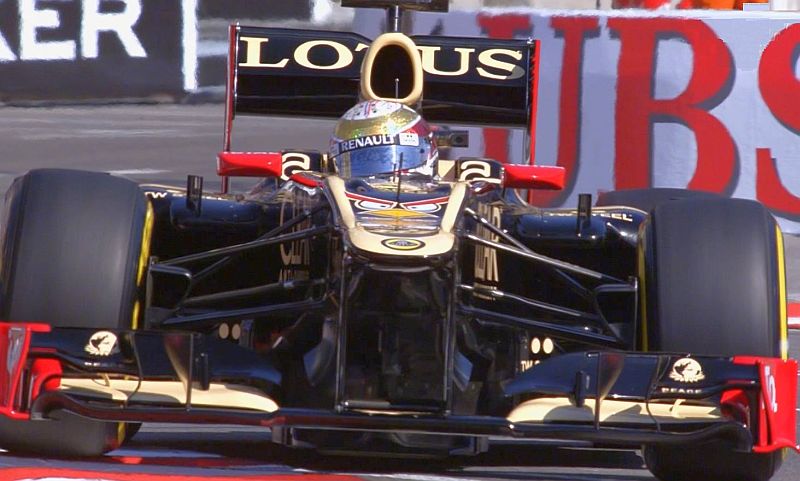 Grand Prix de Monaco 2012, Sebastien Grosjean  dans sa Lotus Renault
