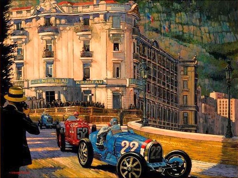 Monaco Grand Prix 1931 by Barry Rowe