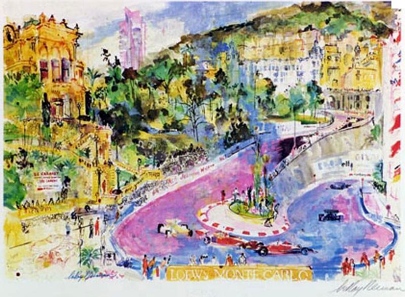 Monaco Grand Prix, par Leroy Neiman