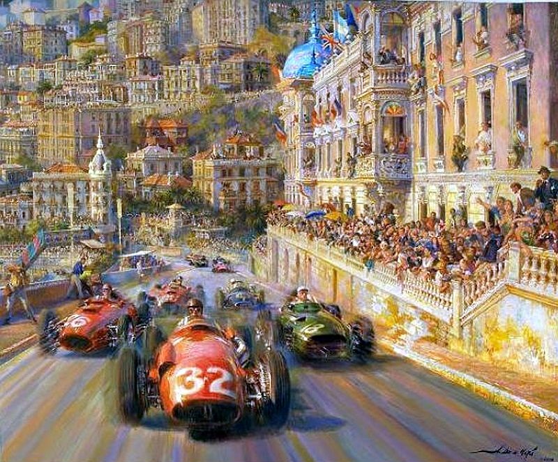 Monaco Grand Prix, mont&eacute;e de la Costa par Alfredo de la Maria