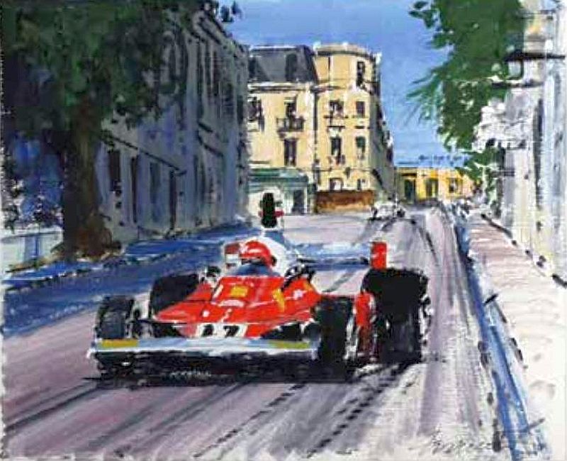 Niki Lauda, Grand Prix de Monaco 1975 par Nichols Watts