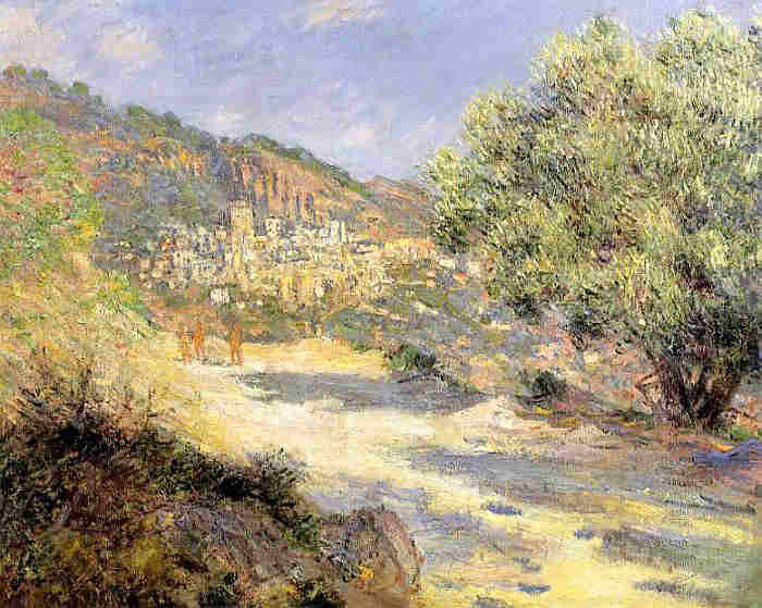 La route de Monte-Carlo par Claude Monet