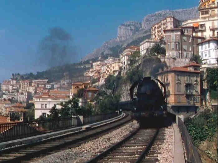 Chemin de fer &agrave; Monaco du temps de la vapeur