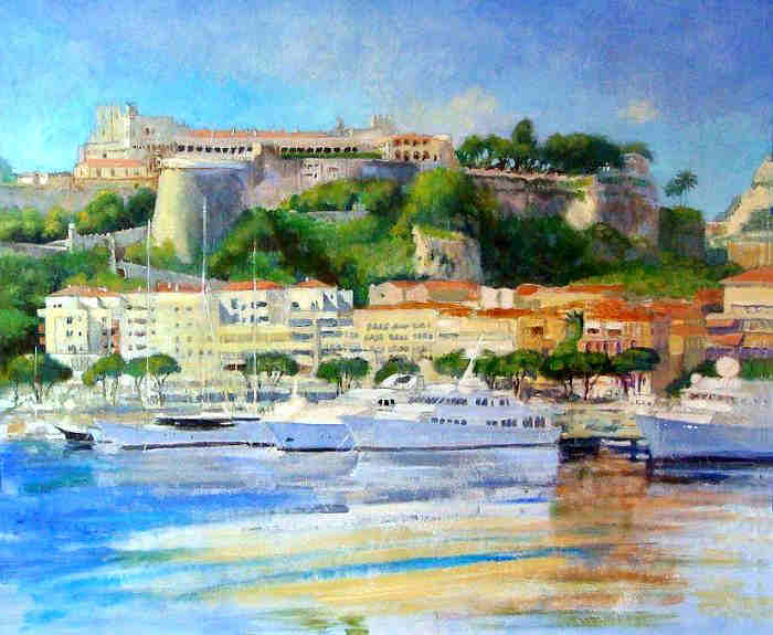 Monaco et le Rocher par Lillian Kennedy