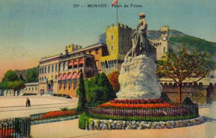 Le palais de Monaco dans les ann&eacute;es 1920
