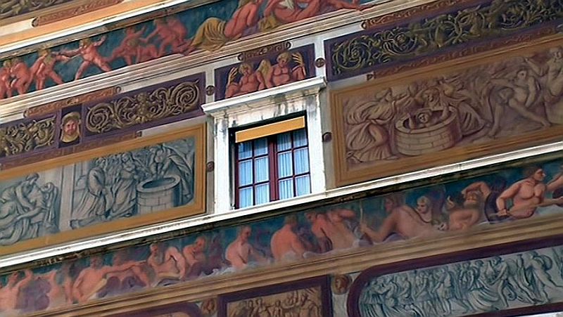 Fresques &agrave; l'italienne du Palais de Monaco