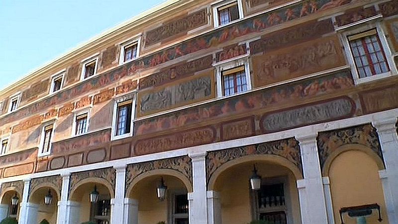 Fresques &agrave; l'italienne du Palais de Monaco