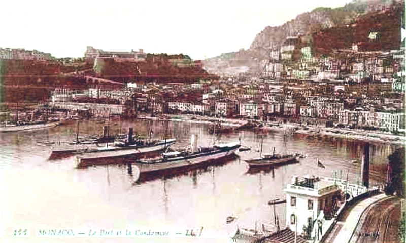 Port de Monaco et Condamine ann&eacute;es 1920