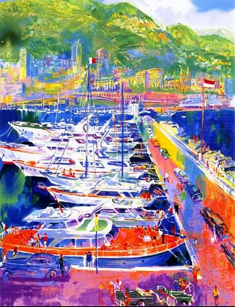 Port de Monaco  par Leroy Neiman