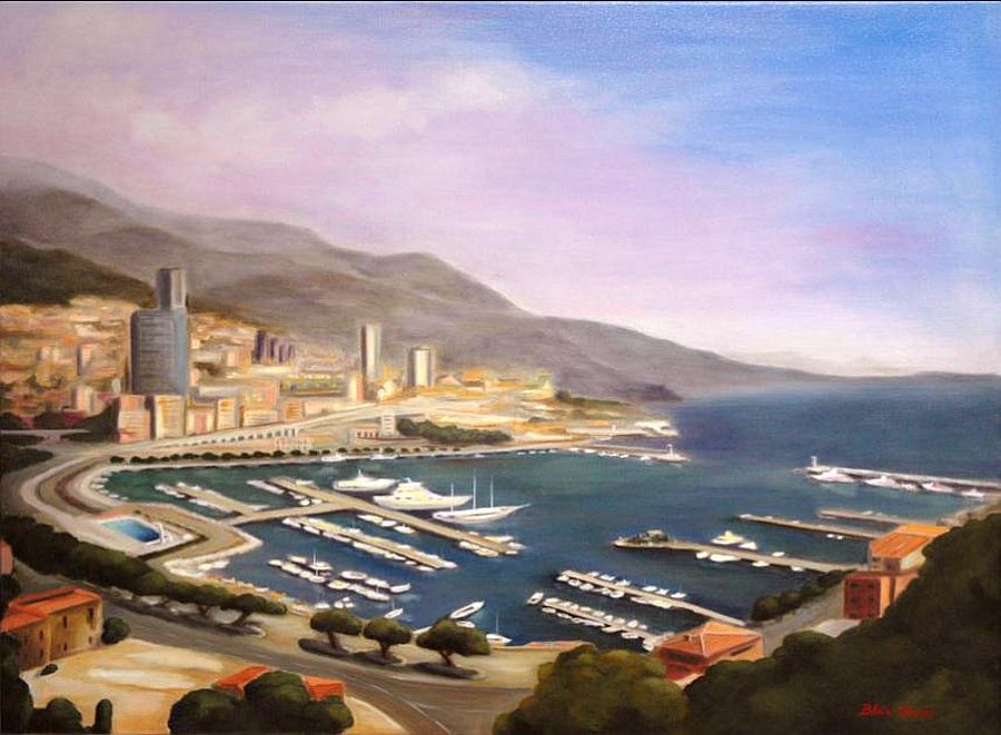 port-monaco en hiver par Blaise Devissi
