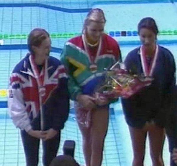  Charlene Wittstock  won  200m backstroke in Monaco