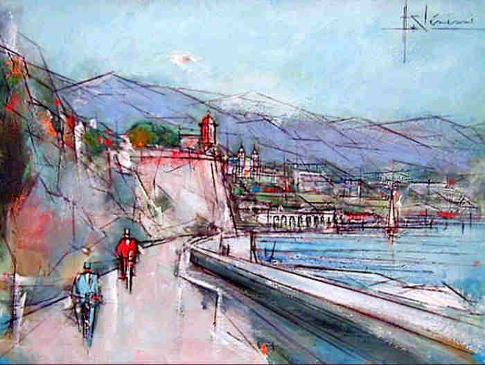 Promenade du Fort &agrave; Monaco  par Hubert Clerissi