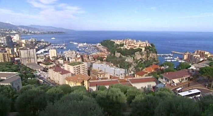 Vue de Monaco et du  Rocher