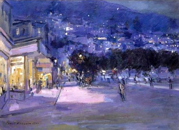 Vue de Monte-Carlo le soir  par Konstantin Korovin